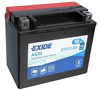 Аккумулятор сухозаряженный AGM 10Ah 150A EXIDE YTX12-BS = ETX12-BS