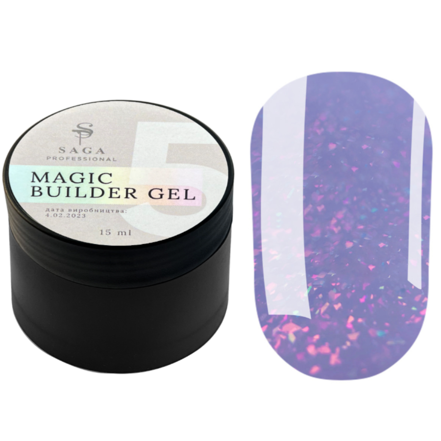 Гель для нарощування SAGA Builder Gel Magic №05, 15мл, фото 1