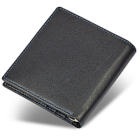 Синє портмоне з натуральної шкіри із затискачем Marco Coverna MC-1007 а 0718, фото 2