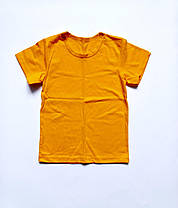 Дитяча жовтогаряча футболка гуртом і в роздріб 48 (M)