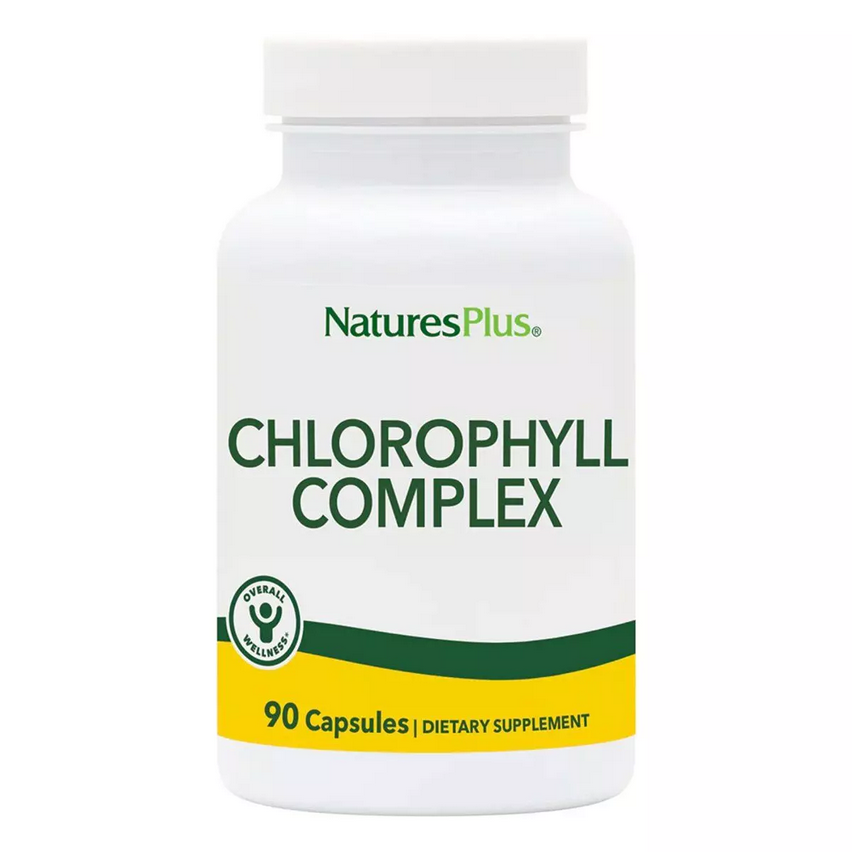 Органический Хлорофилл, Natures Plus, Natural Chlorophyll, 90 капсул - фото 1 - id-p1253621118