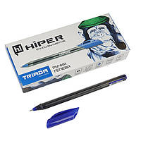 Ручка гелева синя 0,6мм Hiper Triada HG-205 //10шт/уп