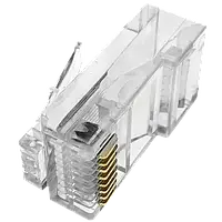 Конектор з'єднувальний неекранований (паковання 100 шт) Kingda RJ45 кат. 5e