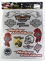 Наліпки на мотоцикл "Harley-Davidson" 250×300 мм
