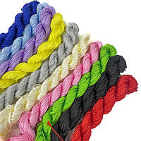 Шнур для плетіння браслетів (Шамбала), нейлоновий. Набір 10 шт.