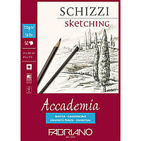 Альбом для графики на спирали мелкое зерно Accademia Fabriano 120г/м2 50л А4 (21*29,7см) (16F5201)