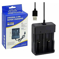 Зарядное устройство для аккумуляторов USB Li-ion Charger MS-5D82A 4.2V/2A с 2 слотами kr