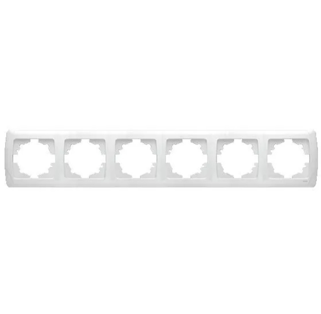 Рамка 6-ва горизонтальна Carmen Біла, фото 1