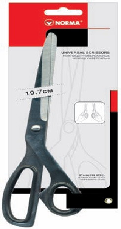 Ножиці Norma 19.7см металеві ручки (4237), фото 1