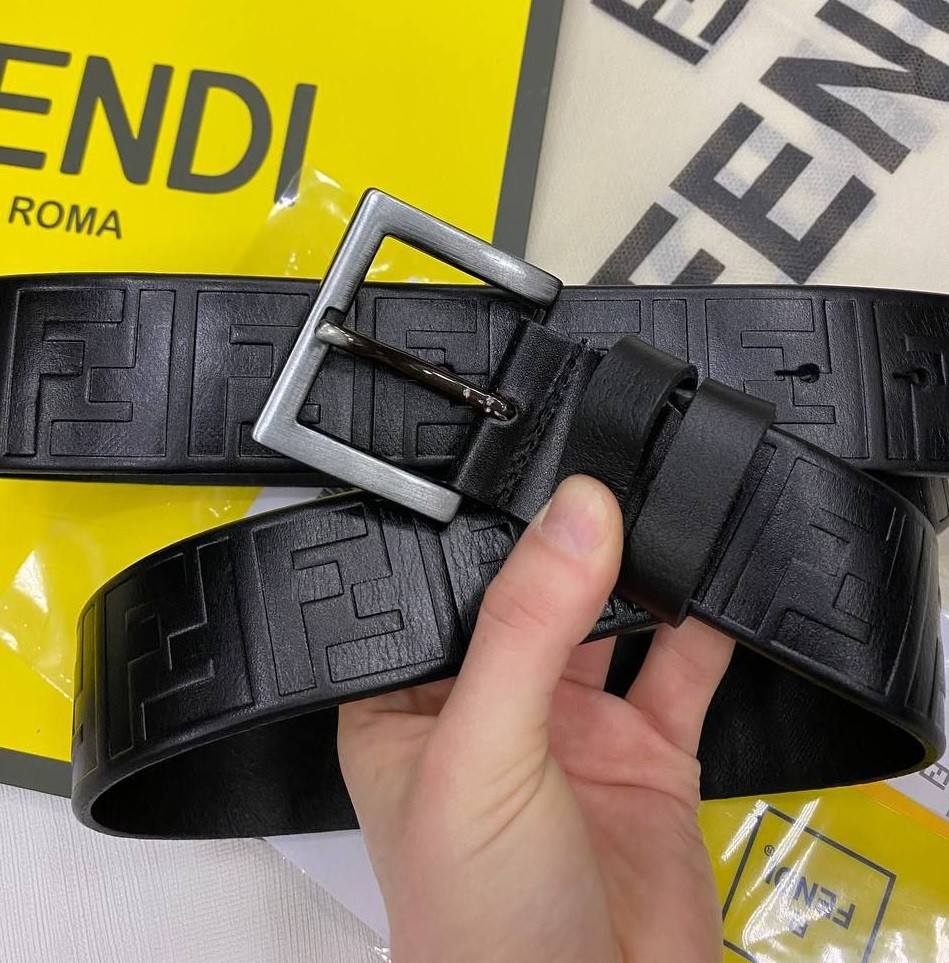 Чоловічий шкіряний ремінь Fendi 40 мм., 930882