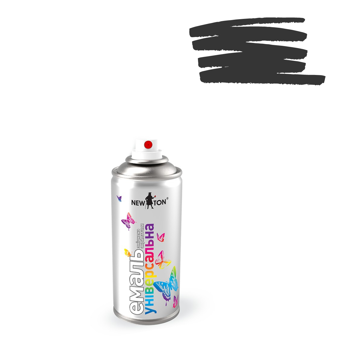 Емаль 9005 Чорна Матова універсальна аерозоль 150мл NewTon