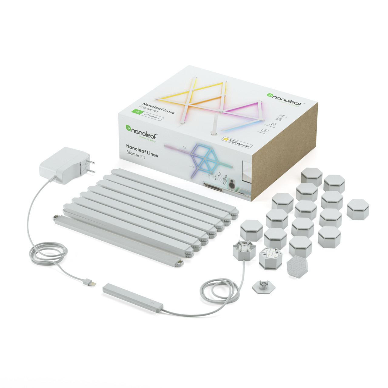 Розумна система освітлення Nanoleaf Lines Starter Kit Apple HomeKit - 15 шт., фото 1