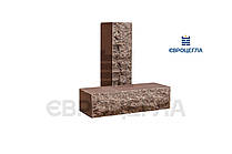 Цегла облицювальна скеля пуст. коричнева ложок 250х90х65 (1 под- 406 шт)