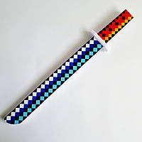 Детский пиксельный меч Самурая со светом и звуком белый, 59 см