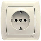 Розетка з з/к Carmen Крем