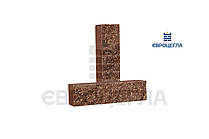 Цегла облицювальна колота пуст. коричнева ложок 250х100х65 (1 под- 406 шт)