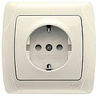 Розетка з з/к зі шторками Carmen крем