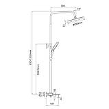 Душова система GAPPO G2403-6, чорний/хром, фото 6