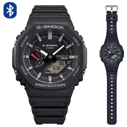 Годинник водонепроникний і протиударний, тактичний годинник Bluetooth Casio G-shock GA на сонячній батареї
