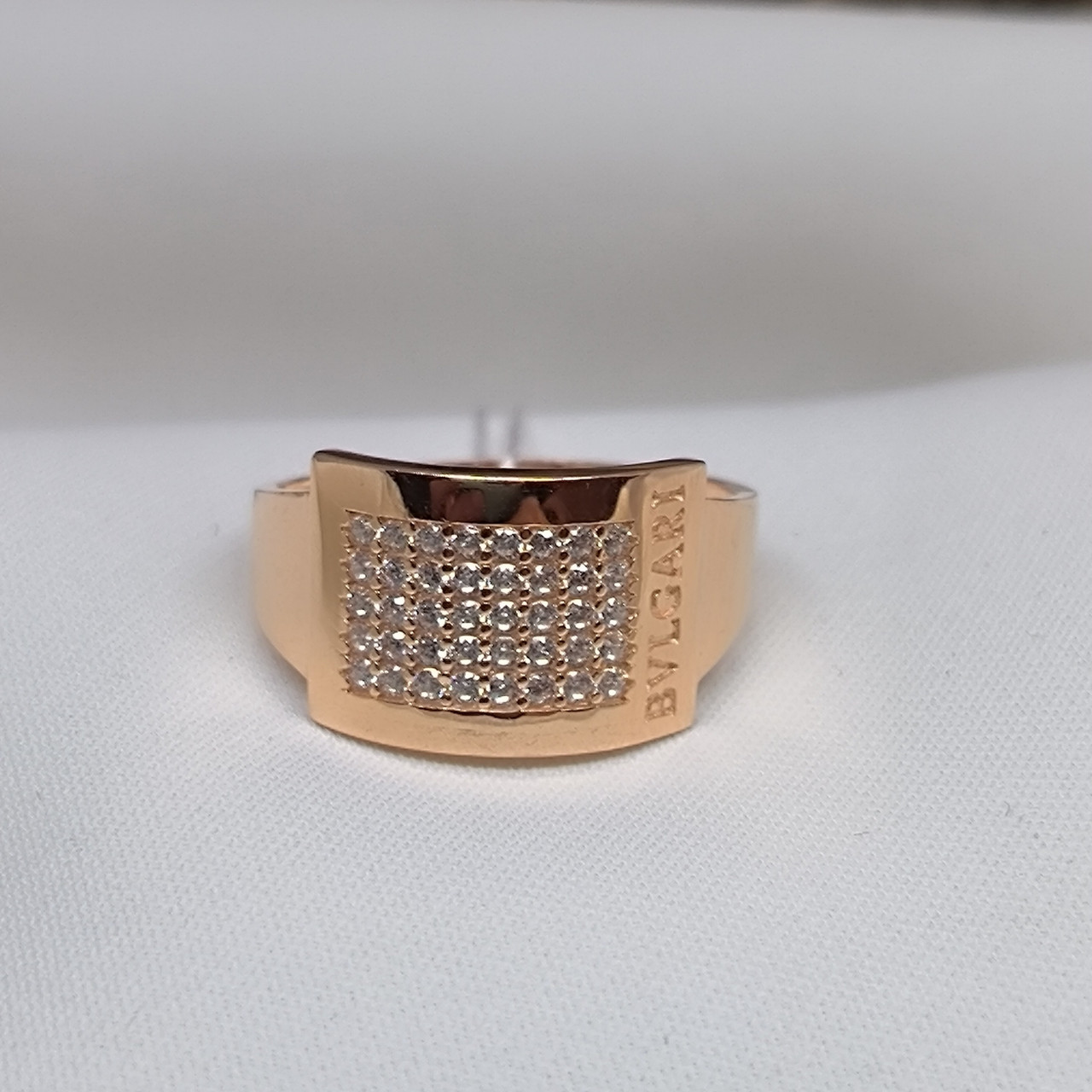 Каблука в червоному золоті 585 проби з вставкою цирконію