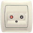 Аудіорозетка Carmen Крем