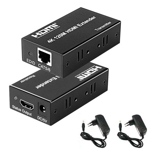 Подовжувач HDMI по RJ45 витій парі активний, до 120м