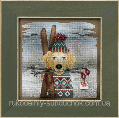 Набір для вишивання "Ski Dog//Лижна собака" Mill Hill MH142234