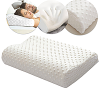 Подушка ортопедична з ефектом пам'яті для сну (50х28х7см) GH1188 / Подушка анатомічна / Подушка для шиї