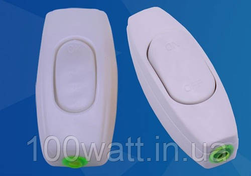 Вимикач для бра вузький білий ST 9109, фото 1