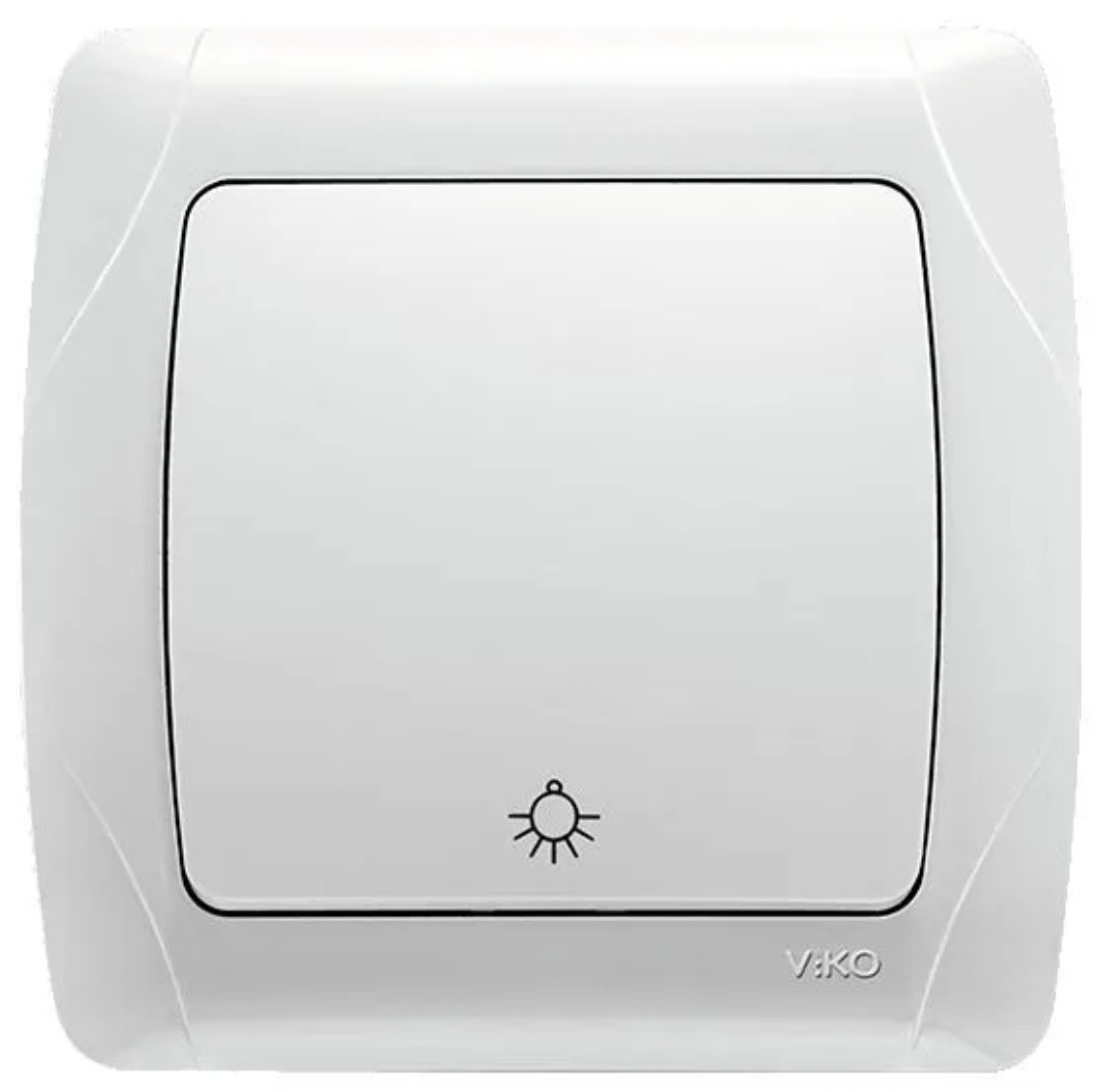 Кнопковий вимикач Carmen Білий, фото 1