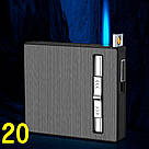 Запальничка USB і газова два режими полум'я з футляром у подарунковому пакованні US-658, фото 2