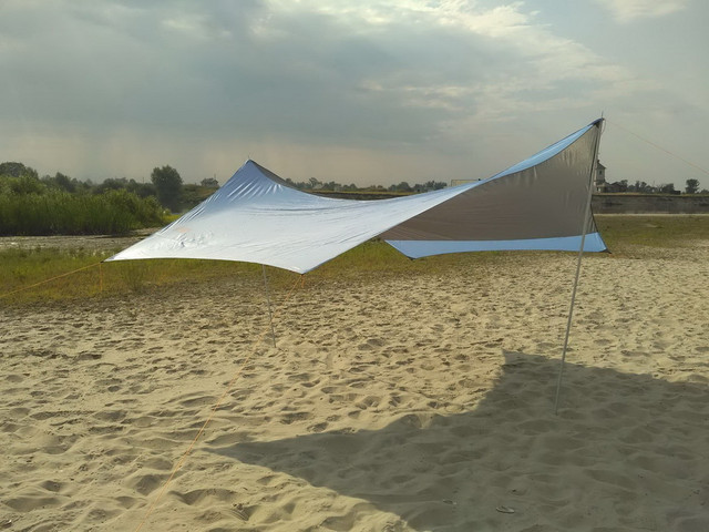 Тент Туристический со Стойками Tramp, Навес Туристический от Дождя ...