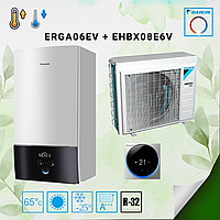 Тепловой насос/блок Воздух-Вода Daikin Altherma 3, ERGA06EV / EHBX08E6V, 220В+220В (нагрев и охлаждение)