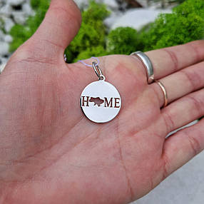 Срібний кулон "Home" 925° проби із, фото 3