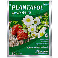 Удобрение Plantafol plus Цветение, бутонизация NPK 10.54.10 25 г Valagro