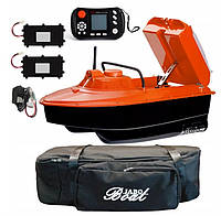 Кораблик для прикормки JABO-2AG GPS, 2 аккумулятора, сумка