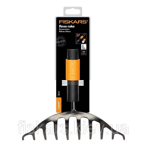 Граблі для клумб Fiskars QuikFit 135501 (1000651)