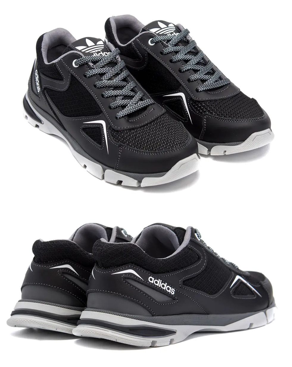 Чоловічі літні кросівки сітка Adidas Tech Flex, кеди текстильні повсякденні Адіас чорні. Чоловіче взуття, фото 1