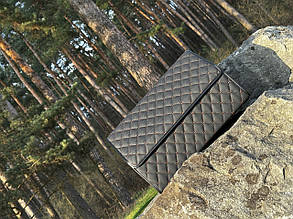 Органайзер 65 для авто. Автомобільний органайзер в багажник. (Колір: Чорний, Нитка: Коричнева)