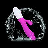 Жіночий вібратор реалістичний з відростком кліторальним, стимулятор вагіни та клітор, Інтимні іграшки, фото 5