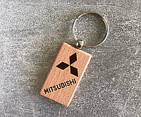 Деревянный брелок с логотипом Mitsubishi (15010102009)