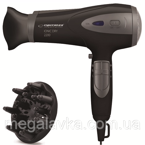 Фен 2200 Вт Esperanza EBH005K - MegaLavka