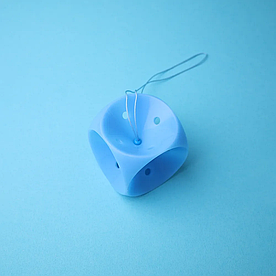 Песарій силіконовий матковий: кубічний перфорований Medesign