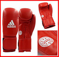 Перчатки боксерские с лицензией Wako Adidas тренировочные кожанные перчатки 10 ,12 OZ