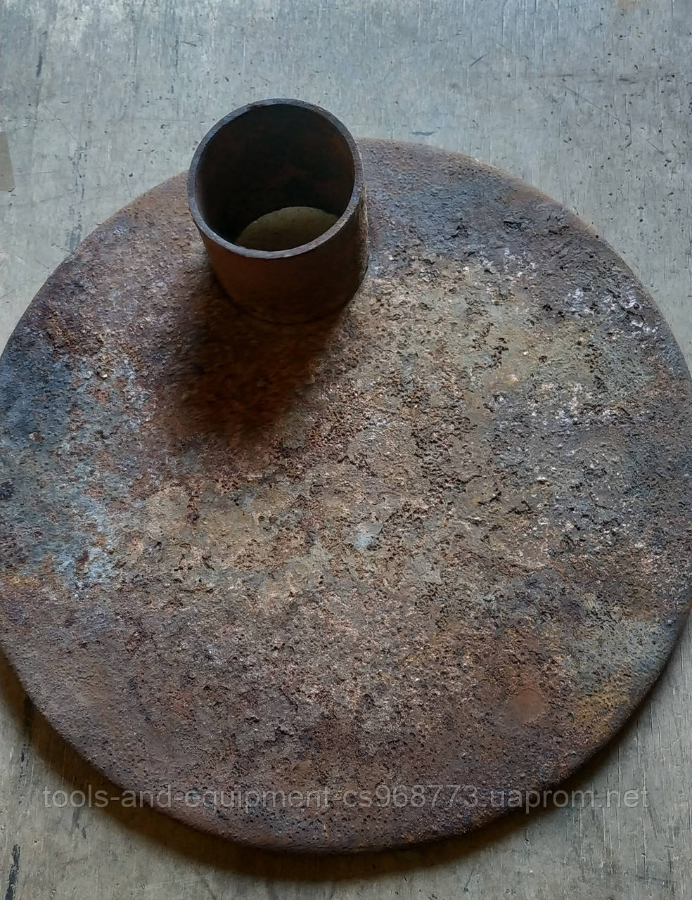 Кришка чавунна на буржуйку Ø 400 мм 390 мм (вага — 10 кг), фото 1