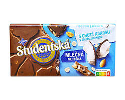 Шоколад Studentska Milk s chuti Kokosu (Кокос) 170 г