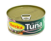 Тунец для салата измельченный в рассоле Iberica Tuna For Salad Shredded in Brine, 150 г (8436024298970)