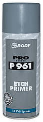 Грунт протруючий HB BODY Spray P961 Etch primer, 400 мл Аерозоль Чорний