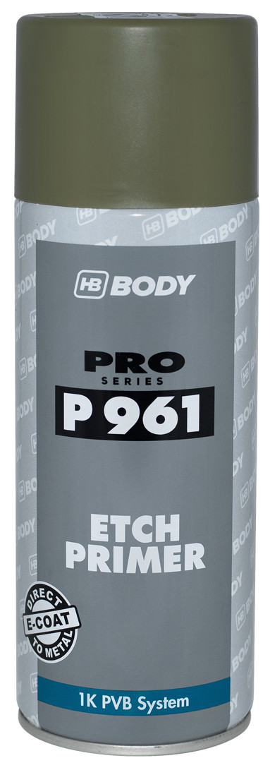 Грунт протруючий HB BODY Spray P961 Etch Primer, 400 мл Аерозоль Світло-зелений