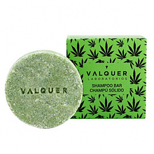 Твердий шампунь VALQUER SHAMPOO BAR WITH CANNABIS EXTRACT & HEMP OIL з конопляною олією увлажняющий  50г